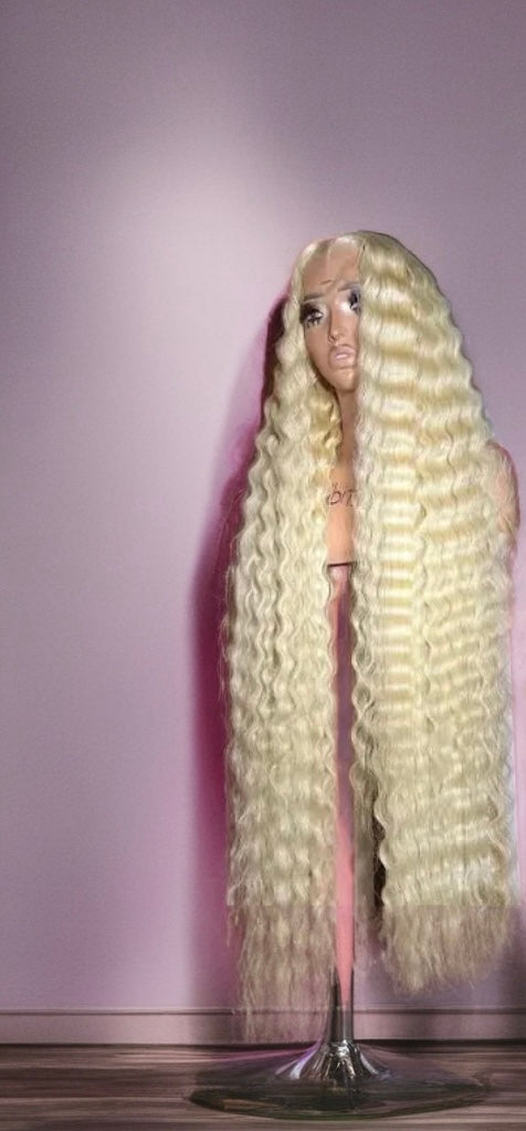 613 HD Frontal Wig Unit 13x6 – Single Donor 12A Virgin Human Hair | Russian Blonde | Luxury Custom HD Lace