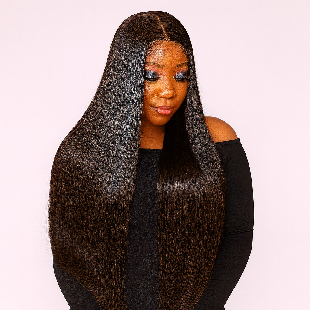HD Frontal Wig Unit 13x6 – 100% Virgin Burmese Natural Black | 200% Density | Straight, Body Wave, Deep, Italian Curly & Kinky X