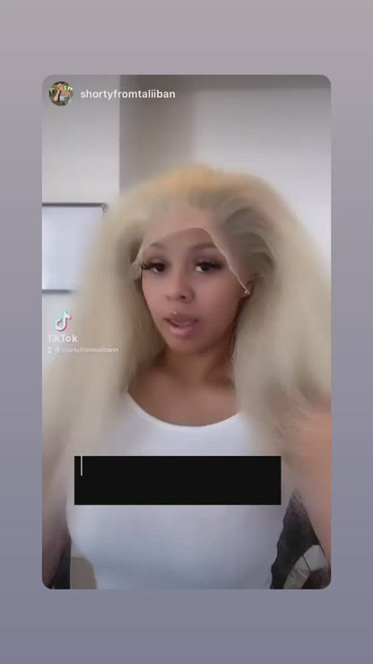 613 HD Frontal Wig Unit 13x6 – Single Donor 12A Virgin Human Hair | Russian Blonde | Luxury Custom HD Lace